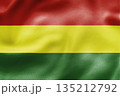 Bolivia national flag with red yellow green horizontal stripes. 135212792