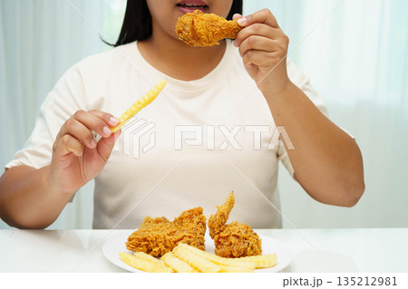 Junk food no good health eating for diet. Junk food no good health eating for diet. 135212981