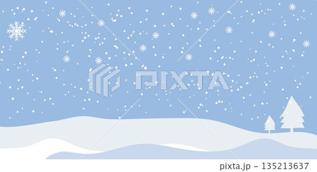 Winter Snowflake Pattern Seamless Background 135213637