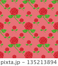 seamless floral pattern with roses 135213894