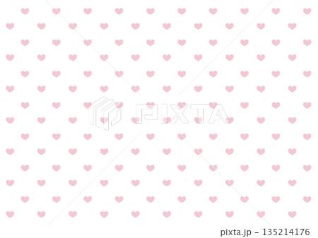 可愛いハートがたくさん入ったバレンタイン背景　ピンク 135214176