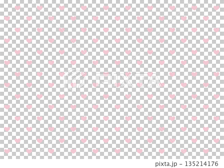 可愛いハートがたくさん入ったバレンタイン背景　ピンク 135214176
