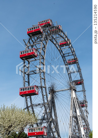 Giant Wheel - Riesenrad - In The Funpark Prater Of The City Of Vienna In Austria Giant Wheel - Riesenrad - In The Funpark Prater Of The City Of Vienna In Austria 135214590