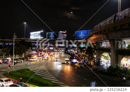 Victory Monument in thailand Most Beautiful Area at night Victory Monument in thailand Most Beautiful Area at night 135216224