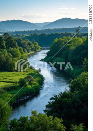 河川 川の流れ 流れ 135216706