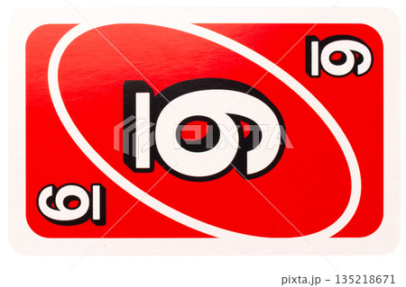 card play kid six color red isolated on white background card play kid six color red isolated on white background 135218671