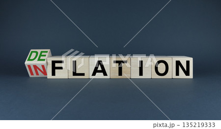 Inflation or Deflation The cubes form the choice words Inflation or Deflation. Inflation or Deflation The cubes form the choice words Inflation or Deflation. 135219333