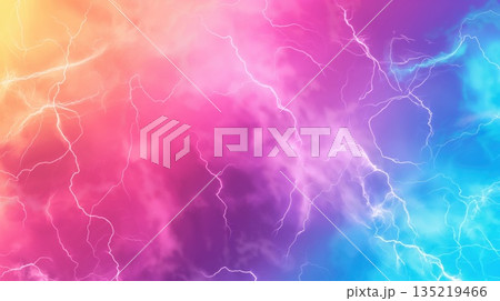 Colorful lightning on vibrant gradient abstract background Colorful lightning on vibrant gradient abstract background 135219466