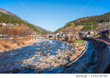 【田舎の冬景色】《岐阜県 下呂市 日本で最も美しい村 馬瀬》 135219799