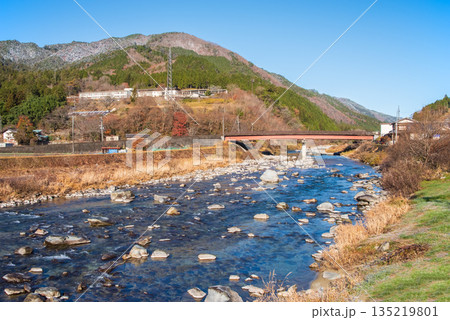 【田舎の冬景色】《岐阜県 下呂市 日本で最も美しい村 馬瀬》 135219801