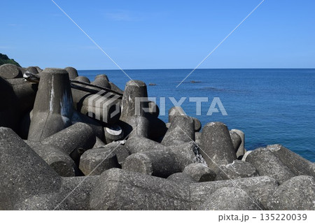 海岸の波消しブロック 海岸の波消しブロック 135220039