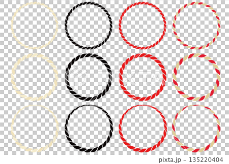 New Year's rope decoration frame New Year's rope decoration frame 135220404