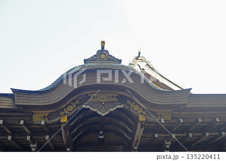 伊勢神宮内宮神楽殿の唐破風-1 伊勢神宮内宮神楽殿の唐破風-1 135220411