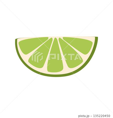Slice of Lime Fruit, lemon illustration 135220450