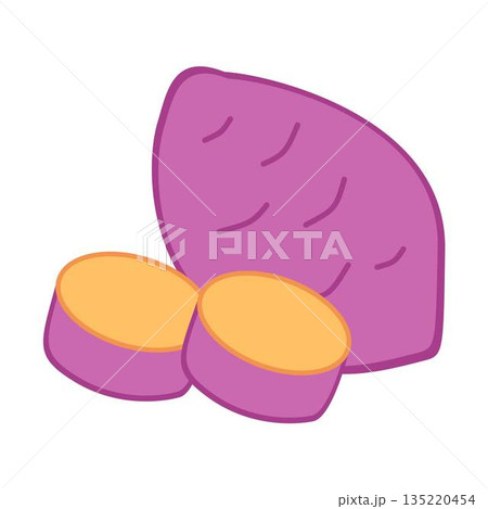 taro root, vegetable taro root, vegetable 135220454