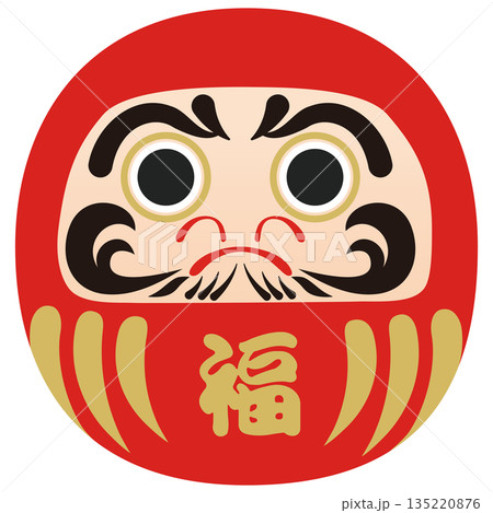 だるまのイラスト 135220876