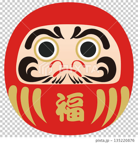 だるまのイラスト 135220876