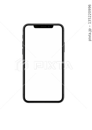 シンプルなスマートフォンのイラスト 135220996