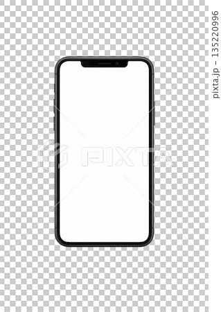 シンプルなスマートフォンのイラスト 135220996