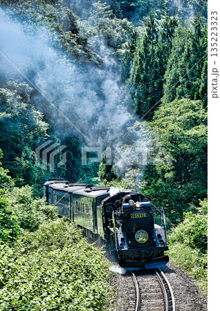 釜石線の蒸気機関車 135223323
