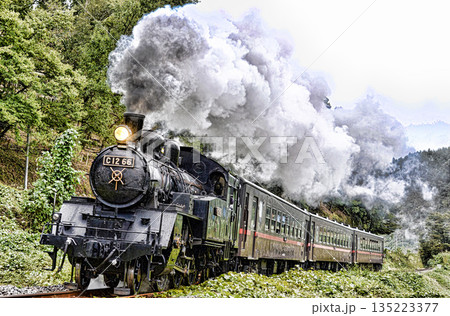 真岡鉄道の蒸気機関車 真岡鉄道の蒸気機関車 135223377