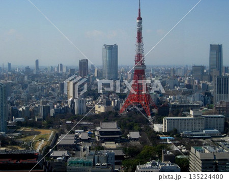2009.3.17 世界貿易センターから見る増上寺、東京タワー、六本木ヒルズ 2009.3.17 世界貿易センターから見る増上寺、東京タワー、六本木ヒルズ 135224400