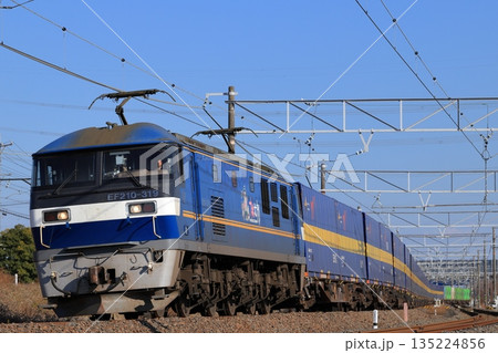 東海道線(新垂井線)を走るEF210貨物列車 東海道線(新垂井線)を走るEF210貨物列車 135224856