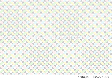 日式圖案背景，柔和的彩虹色，七寶紋樣 135225005