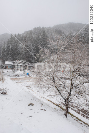 冬の田舎風景 冬の田舎風景 135225040