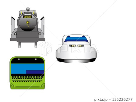 昨今の列車のベクターイラスト 135226277