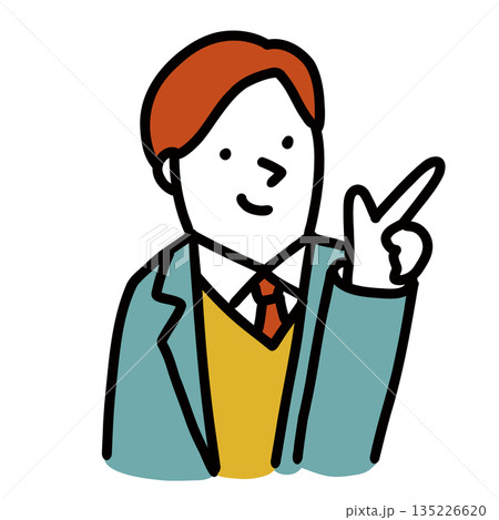 制服を着た中学生・高校生のイラストアイコン 制服を着た中学生・高校生のイラストアイコン 135226620