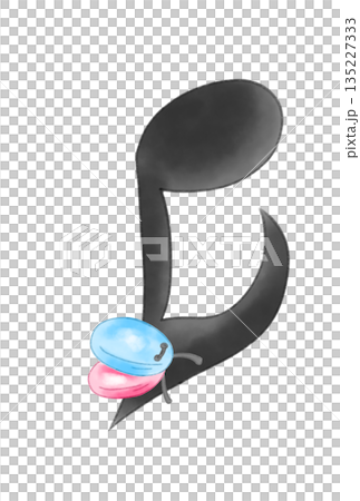 Musical notes with castanets Musical notes with castanets 135227333