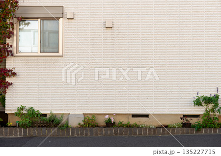 street wall background ,Industrial background, empty grunge urban street with warehouse brick wall street wall background ,Industrial background, empty grunge urban street with warehouse brick wall 135227715