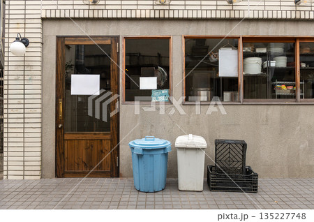 Shop Boutique Store Front with Big Window and Place for Name Shop Boutique Store Front with Big Window and Place for Name 135227748