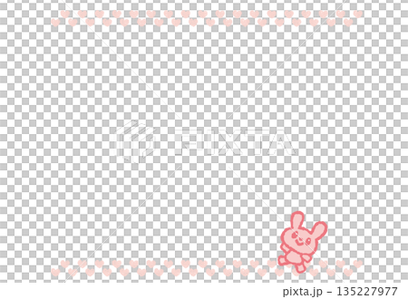 うさぎフレーム 135227977