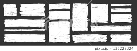 Rough brush stroke rectangle shape frame set. Square, rectangular border for text, abstract paint background. Brush paint stroke texture grunge rough shape frames. Vector Rough brush stroke rectangle shape frame set. Square, rectangular border for text, abstract paint background. Brush paint stroke texture grunge rough shape frames. Vector 135228324