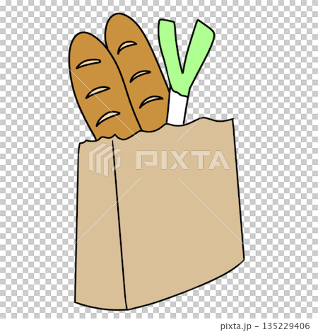 Simple shopping bag Simple shopping bag 135229406
