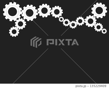 歯車　背景 135229409