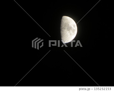 半月 夜空 135232153