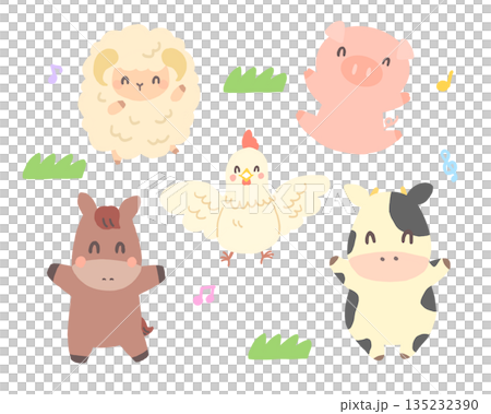 快樂農場動物插畫集 快樂農場動物插畫集 135232390
