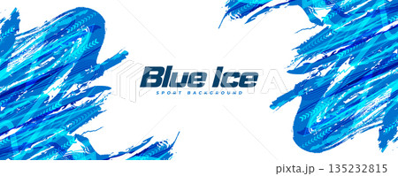 Dynamic Sports Background with Blue Ice Brush Strokes and Arrow Symbols on White Background. Energetic Sport Banner or Poster Background Design Dynamic Sports Background with Blue Ice Brush Strokes and Arrow Symbols on White Background. Energetic Sport Banner or Poster Background Design 135232815