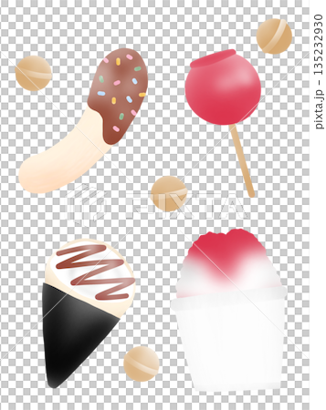 Japanese festival sweets set 135232930