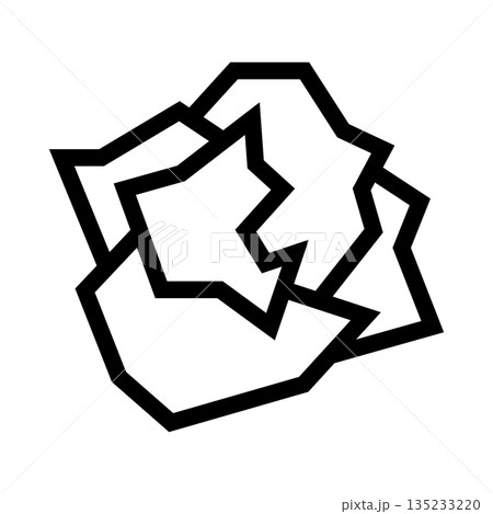 紙くずゴミのアイコン 135233220