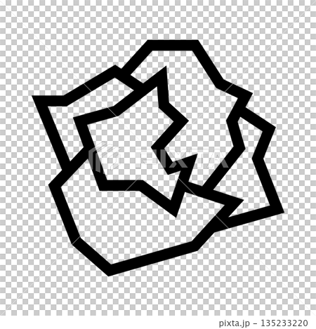 紙くずゴミのアイコン 135233220