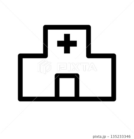 病院のアイコン シンプル 135233346