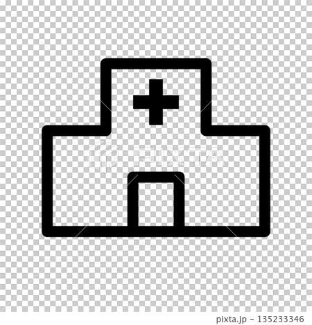 Hospital icon simple 135233346
