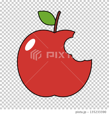 Bitten apple icon 135233390