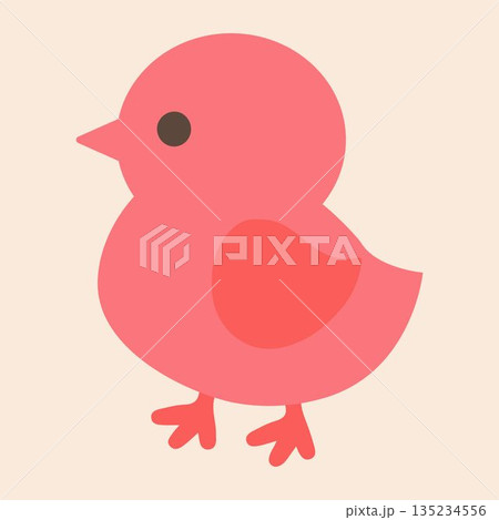 Cute bird flat icon, eps10 vector illustration,eps10 135234556