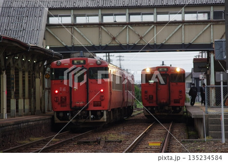 城端線 戸出駅 気動車交換（キハ40） 135234584