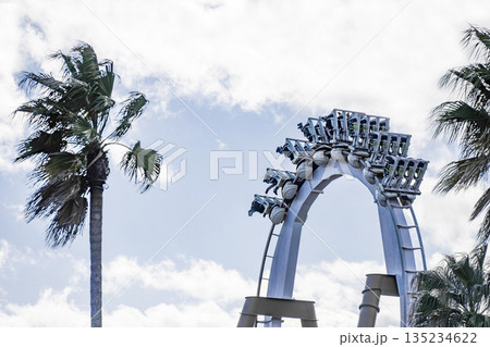 志摩スペイン村園内（冬季）ジェットコースター 135234622